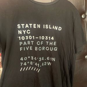 BLack Staten Island NYC TSHIRT